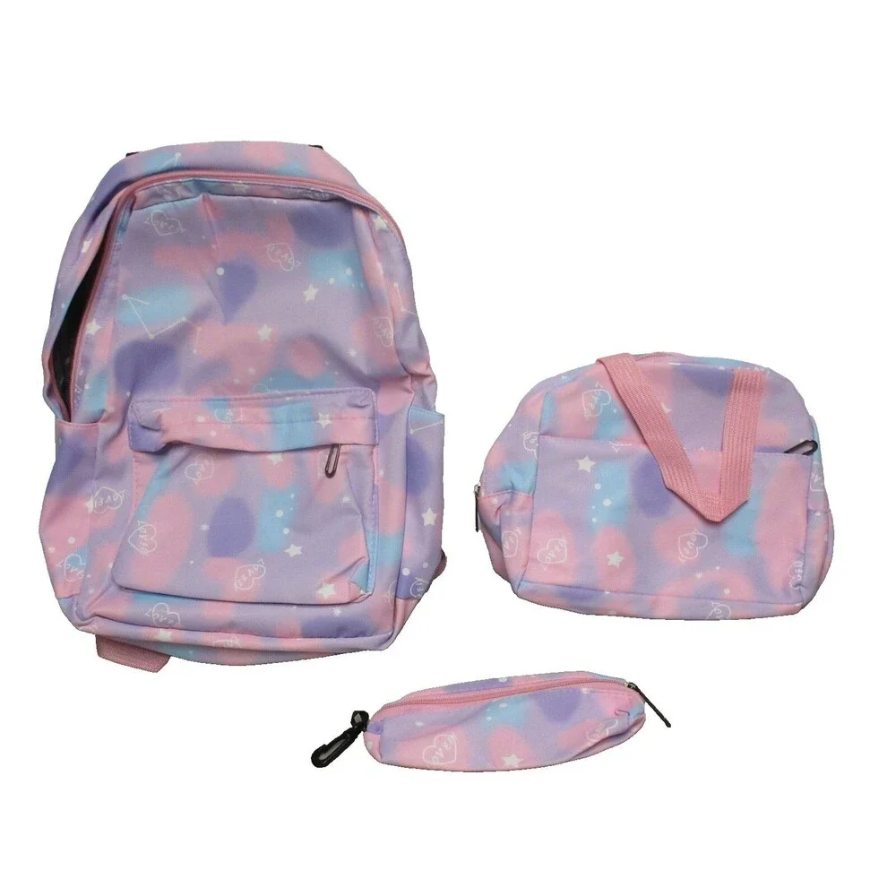 3PCS SET Kids Backpacks for Girls, Bookbag for Girls Backpack with Lunch Box